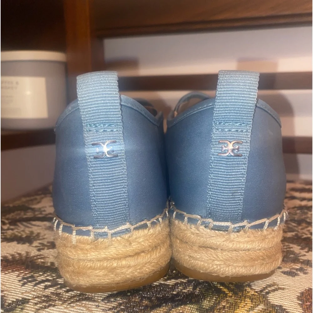 Sam Edelman Carrin Blue Satin Espadrilles • Women’s 8.5 💙